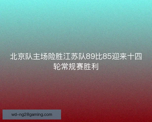 北京队主场险胜江苏队89比85迎来十四轮常规赛胜利